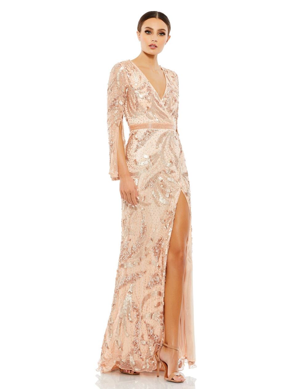 Mac Duggal 5222 Gown Sequin Mother of Bride Party Gala Formal Wedding Guest 10